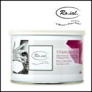 Roial cera barattolo 400 ml titanio rosa pelli sensibili