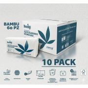 BAMBÙ ASCIUGAMANI IN CARTA MONOUSO PURA CELLULOSA 34X68CM - 60PZ - 10 PACCHI